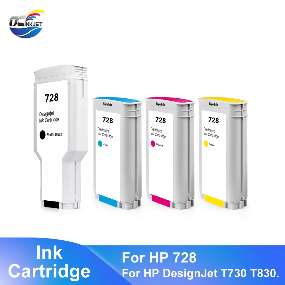 4PCS For HP 728 Ink Cartridge Large Format With Chip And Third Party Compatible Designjet T730 T830 Printer Set | Компьютеры и офис