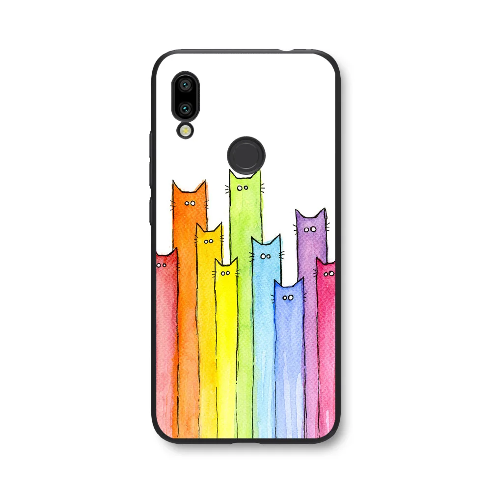 Мягкий силиконовый чехол для телефона Xiaomi Redmi 7 7A, мультяшный защитный чехол, чехол для Xiomi Redmi Note 7 Pro, задняя крышка для телефона - Цвет: 100223