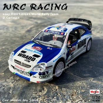

Bburago 1:32 2007 Omv Citroen World Rally Team D.Carlsson Alloy car Model Collecting gifts toy