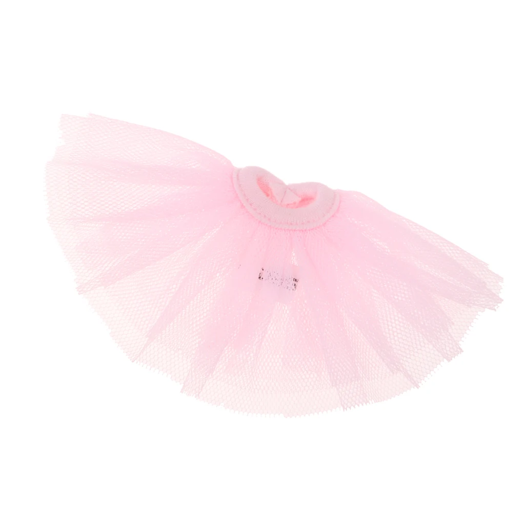 Handmade Beautiful and Cute Tutus Mesh Skirt for 1/6 BJD Dolls Dress Up Dress Accessory for Kids