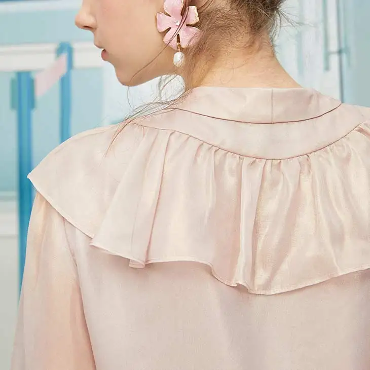 Vero Moda женская элегантная шифоновая блузка с оборками | 319305532