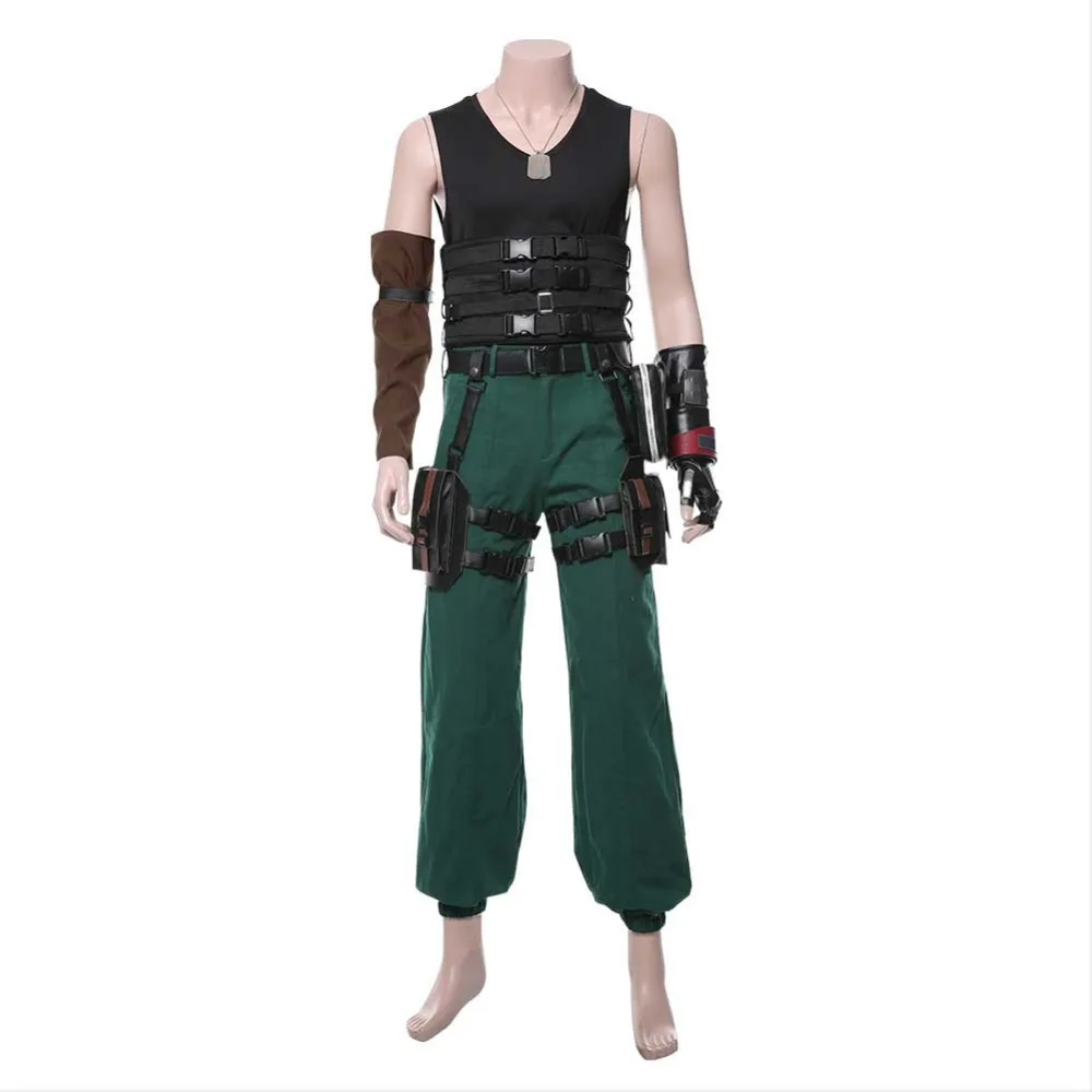 Final Fantasy cosplay Barret Wallace Costume FF VII форма игровой костюм для взрослых Хэллоуин Карнавальный костюм для мужчин и женщин на заказ