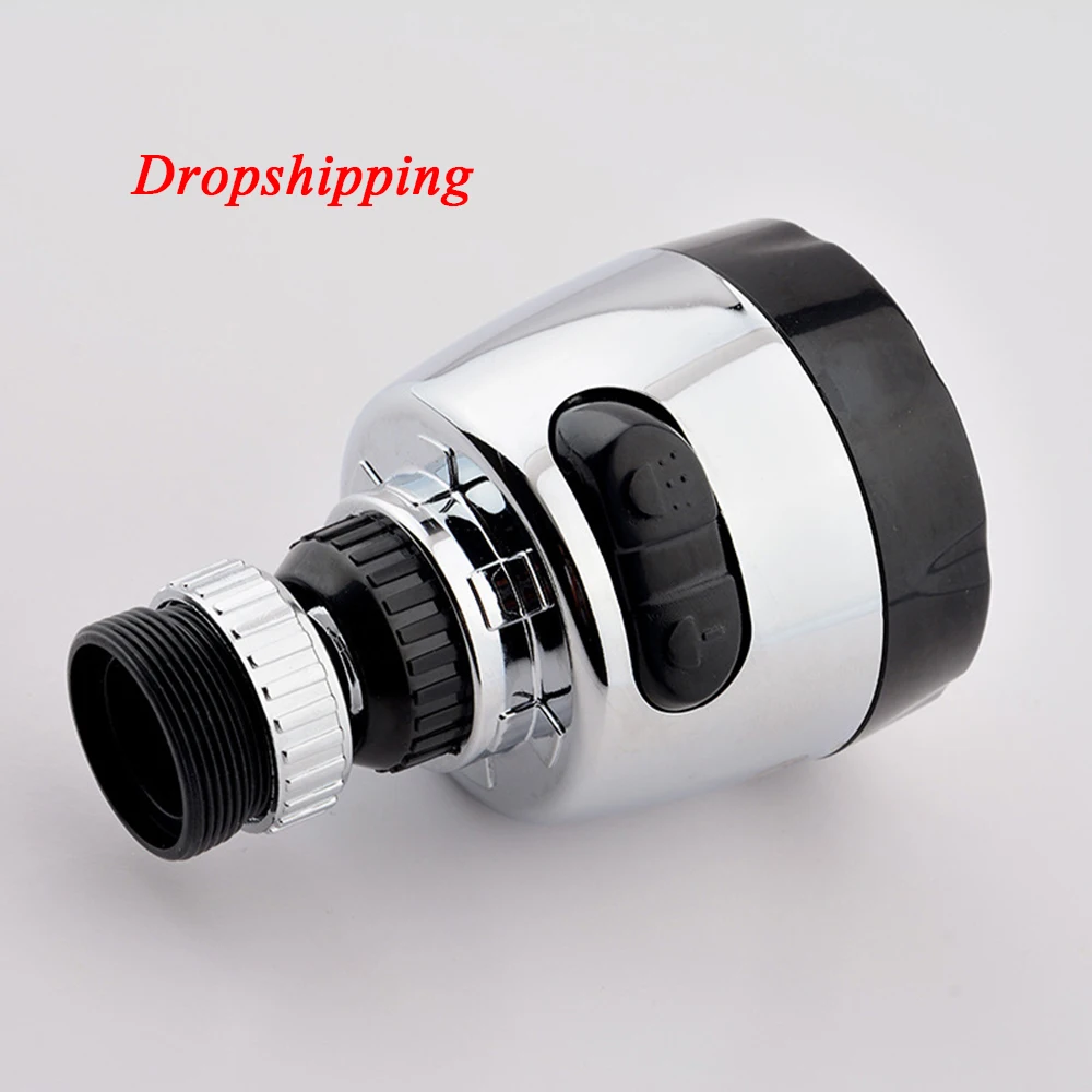 

Kitchen Faucet Increase Bubbler Splash ABS Faucet Filtered 360 Rotate Water Saving Two-speed Faucet Nozzle Aerator Accessories