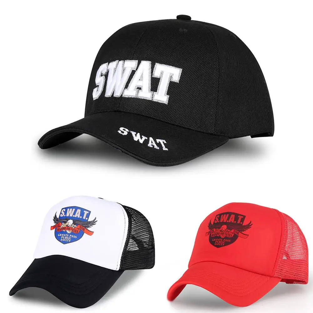 Черный Бейсбол Кепки Для мужчин SWAT боевой армии США военно-морской флот бейсболка Casquettes Кепки s Для женщин в стиле «хип-хоп» Шапки сетчатая Мужская Бейсболка Регулируемая