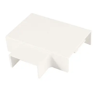 

39mm to 59mm 3 Positions PVC Flat Tee Mini Trunking Joint Cable Raceway Adapter