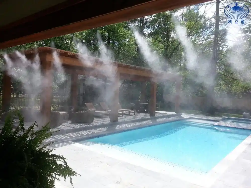 High pressure mist cooling system 45pcs nozzles fog system machine