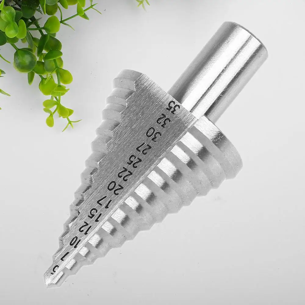 

Steel Step Cone Bit High Speed Steel Wood Hex Step Spiral Cone Drill Cutter