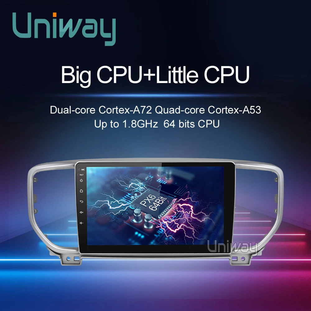 Автомобильный dvd плеер uniway A19KX5 android 9 0 для kia sportage kx5 2018 2019 автомагнитола стерео gps