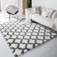 Мягкие пушистые коврики решетки большой размер 3 см ворсистая зона ковер для гостиной Спальня Обеденная плюшевые коврик, напольный ковер для дома декоративные коврики D20