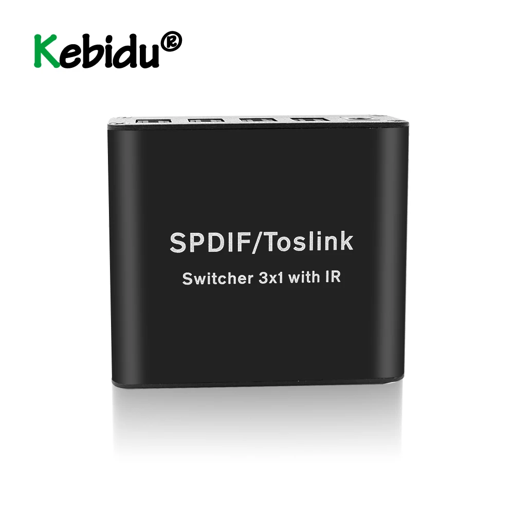 Оптический аудио переключатель SPDIF/TOSLINK коммутатор сплиттер 3x1 с пультом дистанционного управления Поддержка цифрового DTS 5,1 аудио коммутатор конвертер