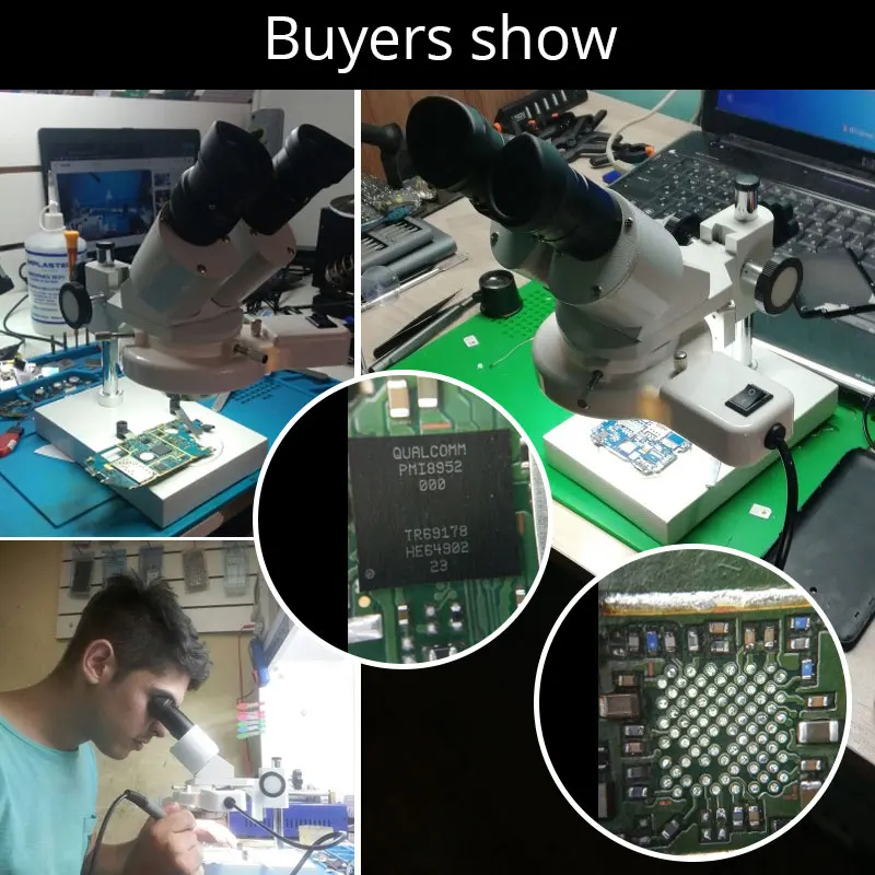 PCB пайка 20X 40X бинокулярный стерео микроскоп инструмент для ремонта мобильного телефона с флуоресцентным светодиодный светильник