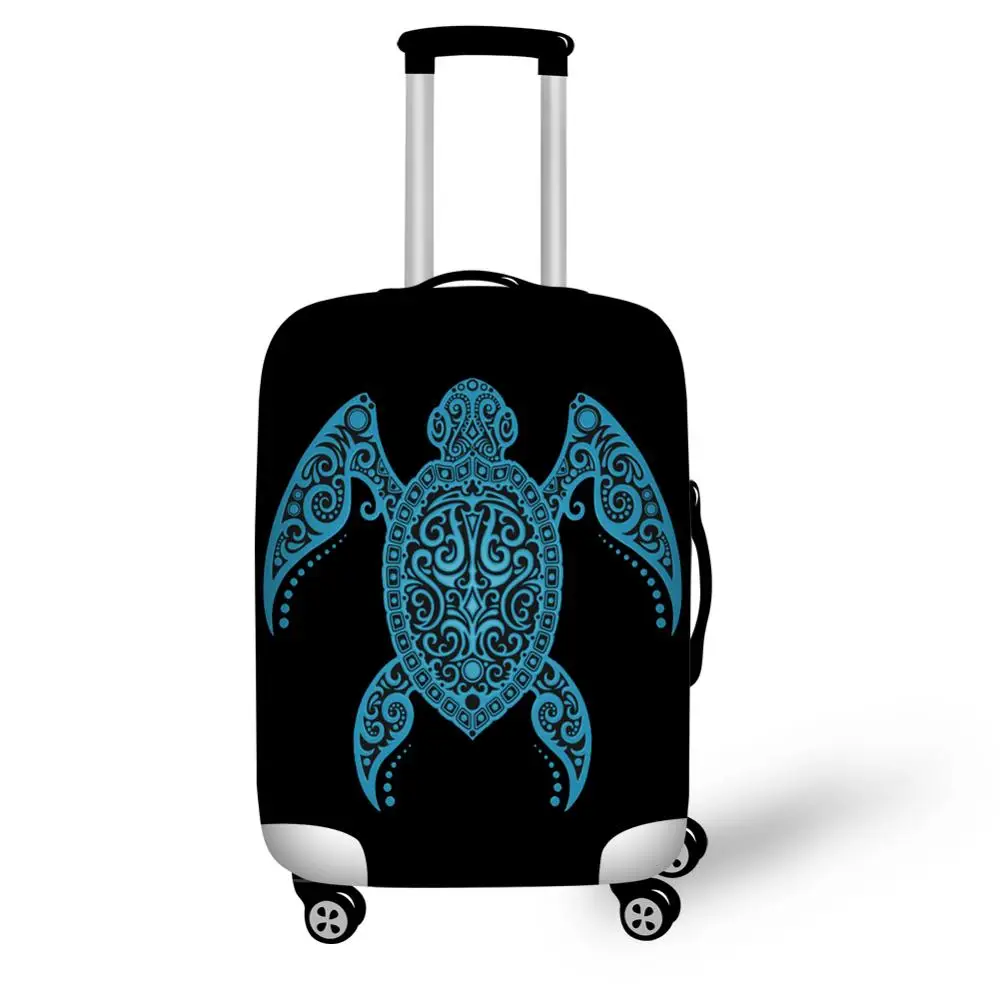 Складной пляжный морской черепаха печать багажный Защитный чехол от пыли водонепроницаемый 18-32 дюймов чемодан чехол для багажа набор растягивающийся - Цвет: L5239