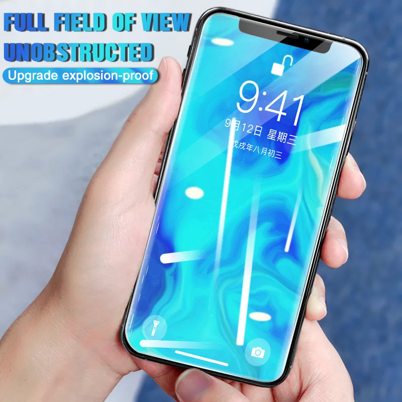 Для iPhone 11 закаленное стекло полное тело Защитная пленка для экрана для iPhone 11Pro Max 9D передняя+ задняя+ объектив стекло для камеры