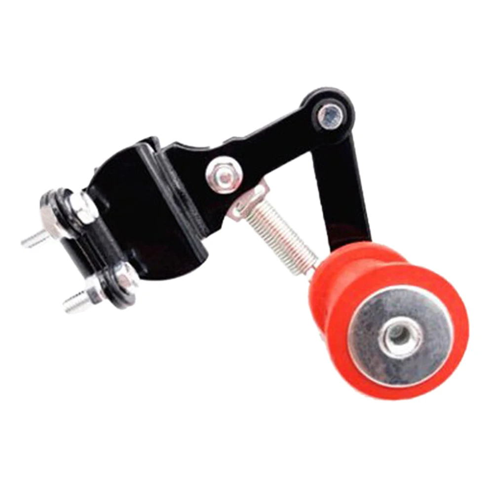

Motorcycle Chain Elastic Adjuster Black Universal Iron Motocross Chain Tensioner Adjuster Roller Tool for Dirt Bike ATV