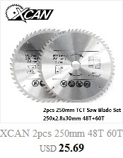 XCAN 1 шт. 165-300 мм TCT пильный диск Nano голубое покрытие циркулярная пила Лезвие для обработки древесины режущие диски твердосплавный пильный диск