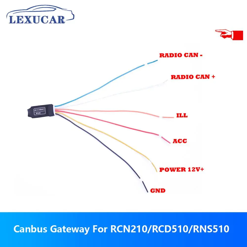 Lexucar Canbus Gateway Decoder Emulator Simulator Per Vw Rcn210 Rcd510 Rns510 Golf Jetta Mk5 Mk6 Passat