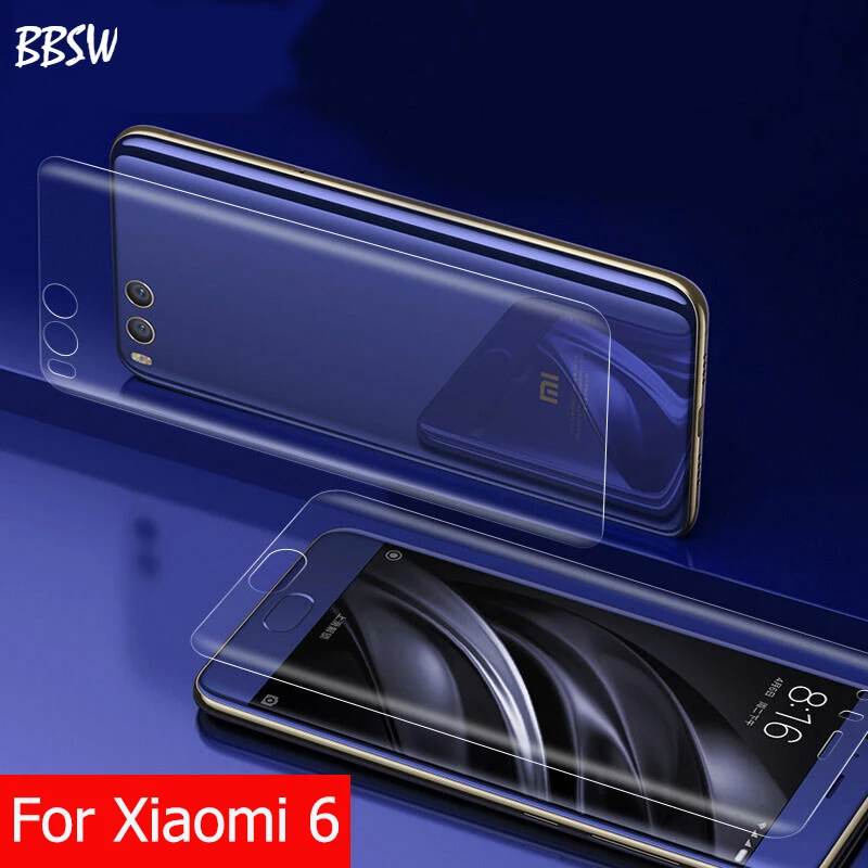 Мягкая защитная пленка JGKK из ТПУ для передней и задней панели Xiaomi Mi 6 3D