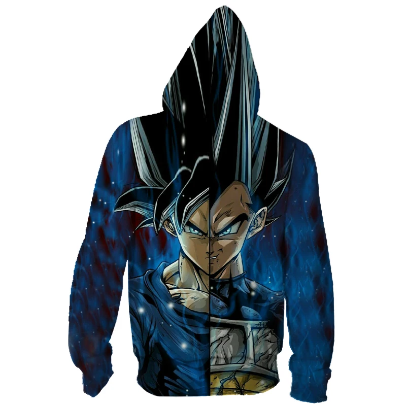 Новинка, толстовка с капюшоном для мужчин, Dragon Ball Z, 3D принт, для женщин, мужчин, аниме, супер Гоку, с капюшоном, толстовки с капюшоном, толстовки на молнии, куртки, топы
