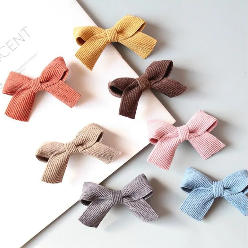 8pcs 8 шт., новинка, женские шерстяные и вельветовые заколки для волос с бантом, прекрасные заколки для волос, Галстуки для волос, веревки, аксессуары для головных уборов, заколки - Цвет: 8pcs