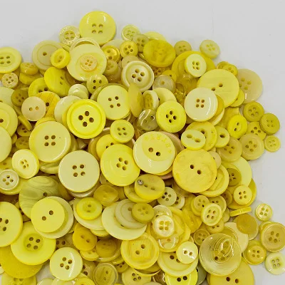 Yellow 100 г/упак. мульти размер смолы пуговицы скрапбук Швейное Ремесло «сделай сам» одежда футболка боты материалы украшения поставки - Цвет: Yellow