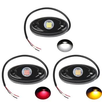 

8Pods Led Rock Lights For Jeep Atv Suv Offroad Car Truck Boat Underbody Glow Trail Rig Lamp Underglow Led Neon Lights Wate