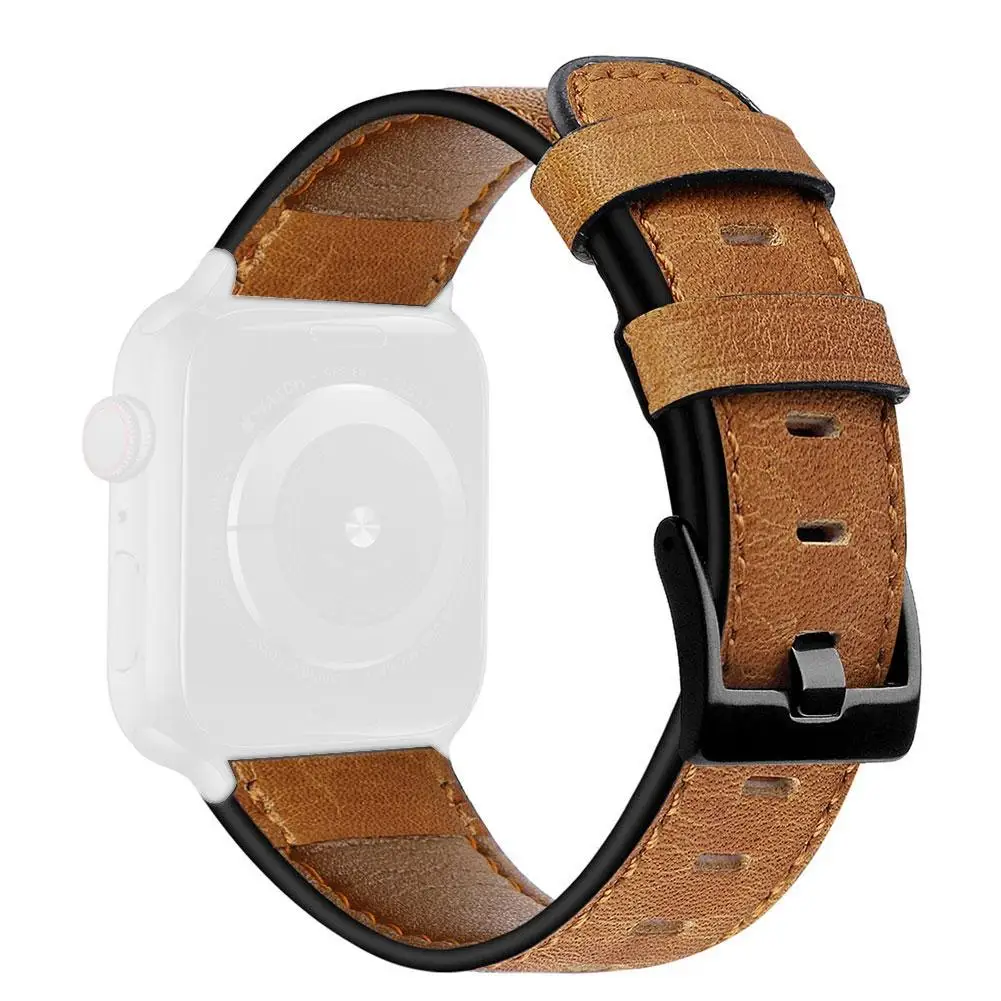 Сменный кожаный ремешок для Iwatch 4 3 2 1 ремешок для наручных часов браслет Ретро браслеты аксессуар-ремешок для Apple Watch 1/2/3/4 Новинка