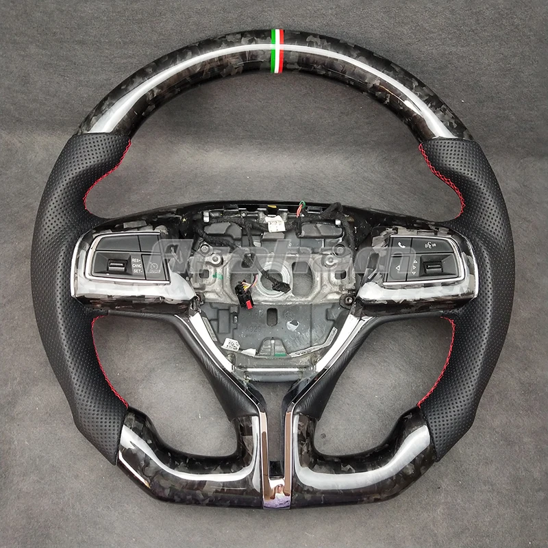 Volante Forgiato In Fibra Di Carbonio Su Misura Per Maserati Ghibli Rising Quattro Porte Mais Grancabrio Gts 2014-2019 2020