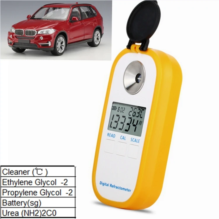 Description Picture 2 of itemDR605 Refractometer Automotive Antifreeze Ethylene Propylene Glycol -2 Freezing Cleaner Car Battery Urea Refractometers Box