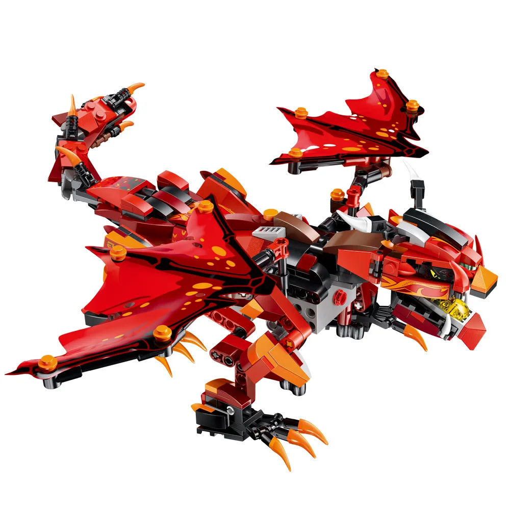 

Children Boy Educational Electric Remote Control Assembled Building Blocks Storm Dragon Dinosaur Model Toy