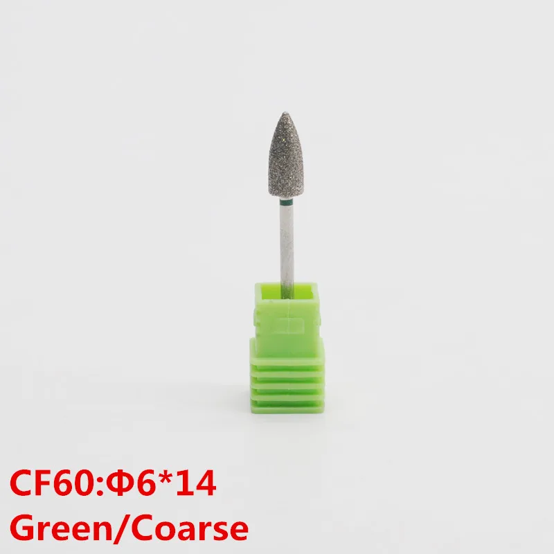1Pcs CF60 Стоматологические аксессуары, полировальные сверла, фрезы для ногтей, дрель для маникюра, педикюра, инструмент - Цвет: 1Pcs CF60