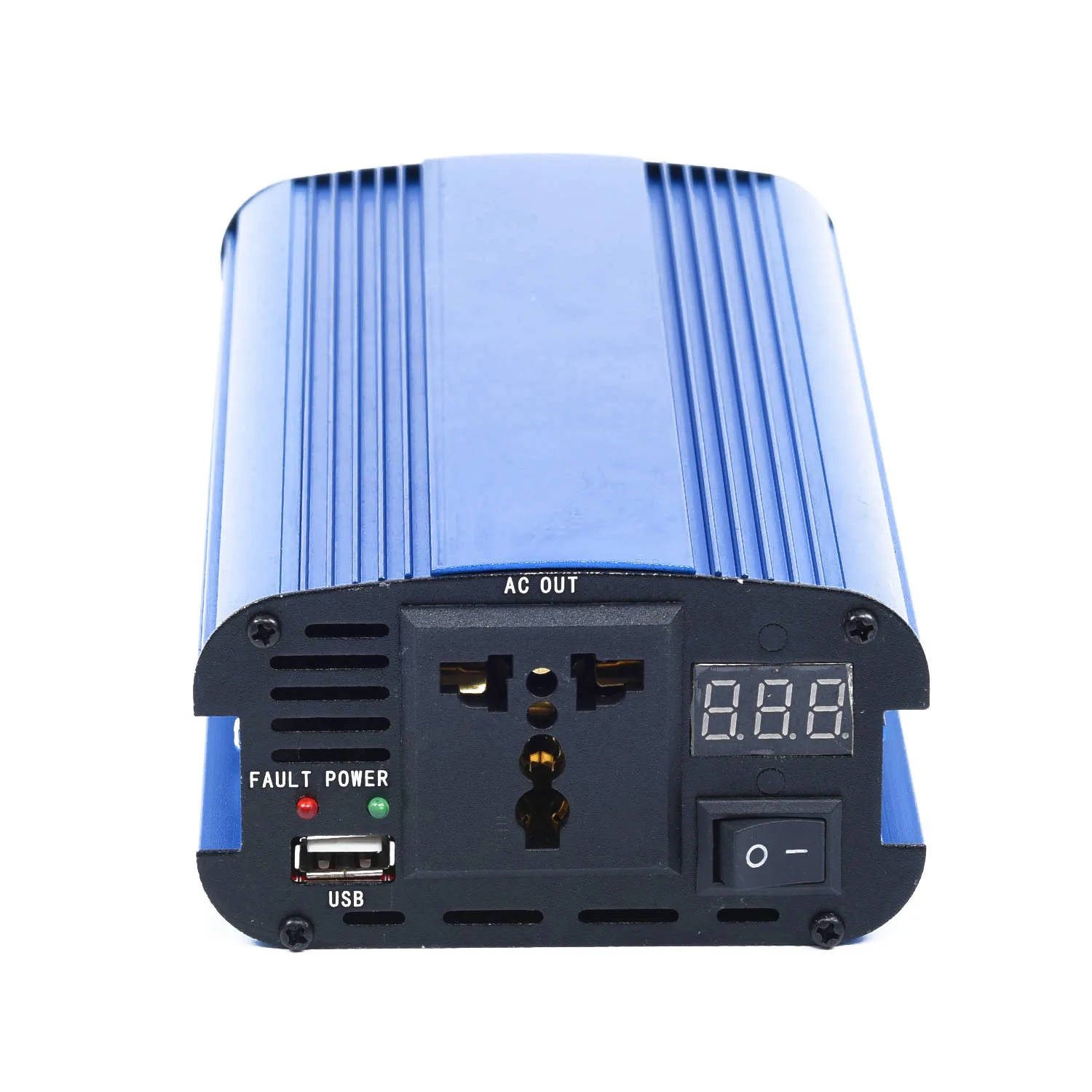 Blue Aluminum Alloy 12V 24V To DC 220V AC inverter 4000W Modified Sine Wave with cooling 3