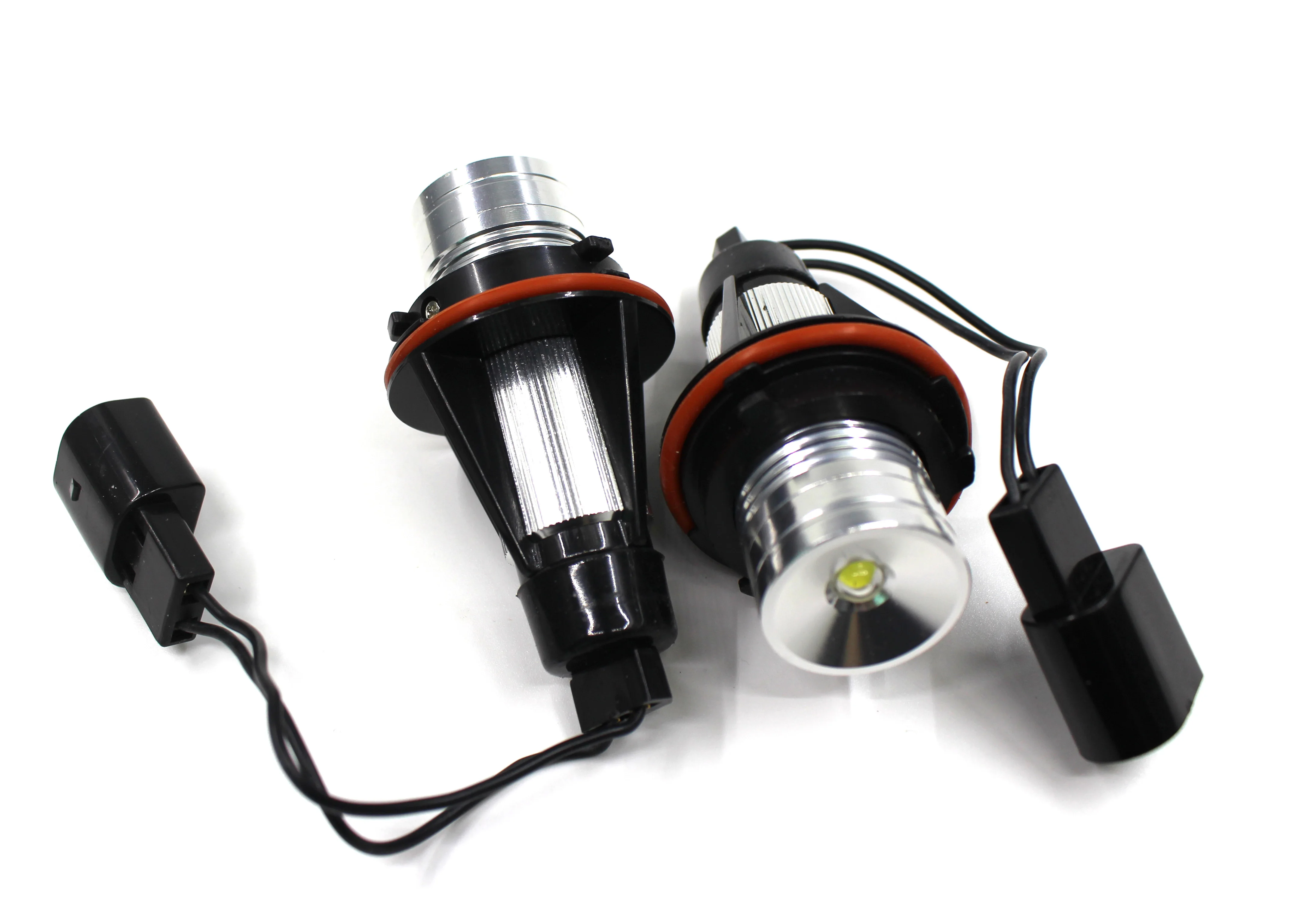 2 шт. Angel Eye E39 5W светодиодный фонарь для автомобиля, декоративные фары, белый 6000K светодиодный светильник