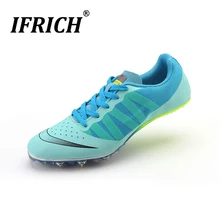 Размера плюс; большие размеры 35-45 и выше, для спортивной площадки; для беговой дорожки; Шипы туфли для Для мужчин Для женщин Мальчики атлетика шипованные гоночная обувь кроссовки для бега и занятий спортом унисекс легкая обувь