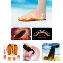 

1 Pair Feet Warmer Terrific Great Stitching Safe Warmth Retention Foot Warming Pad for Camping Sock Pad Mat Heating Insoles