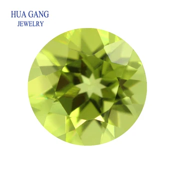 천연 원석 라운드 크리솔라이트 올리빈 스톤 페리도트 비즈, 느슨한 원석, 파셋 컷 크기 1.0 ~ 10mm, DIY 쥬얼리 제작