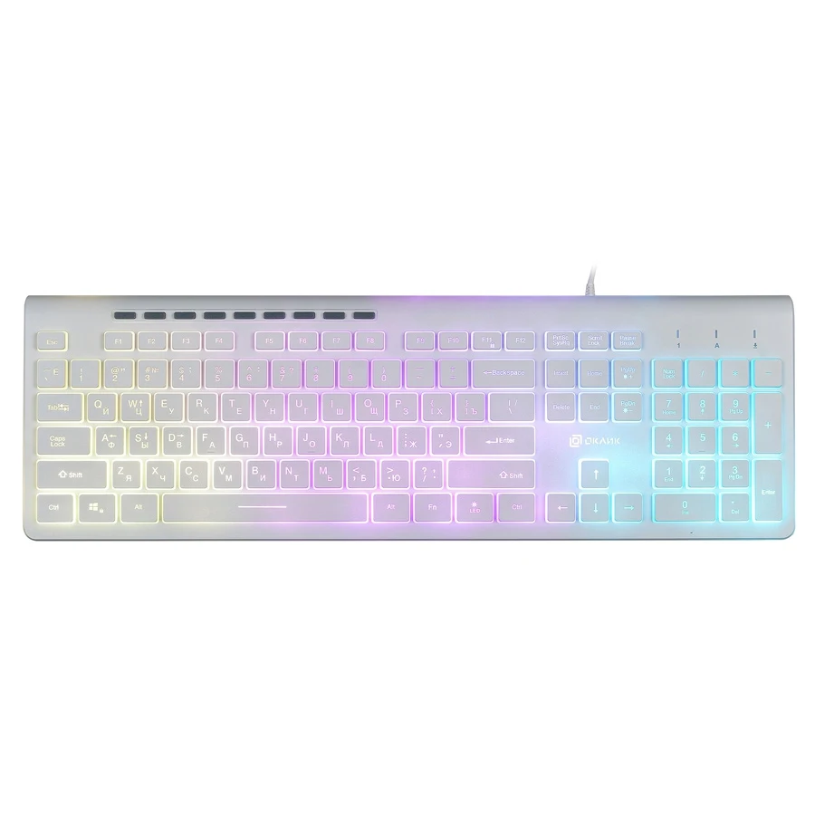 Клавиатура OKLICK 490ML, белый