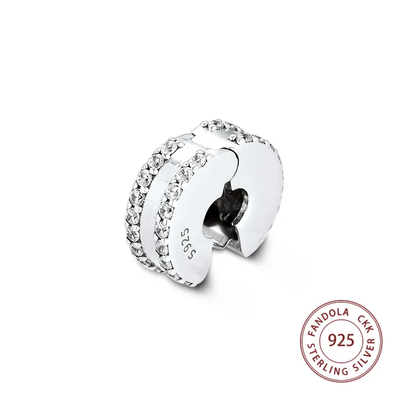 Подходит к оригинальному браслету Argent бусины из стерлингового серебра 925 с двойной подкладкой, проложенный зажим, подвески, бусины для изготовления ювелирных изделий