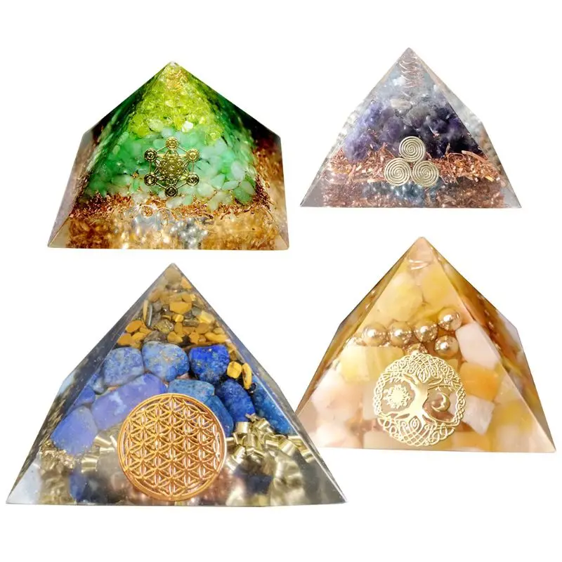 DIY Orgonite Jewelry Orgone Pyramid Large Resin Silicone Molds Plastic Frame 
