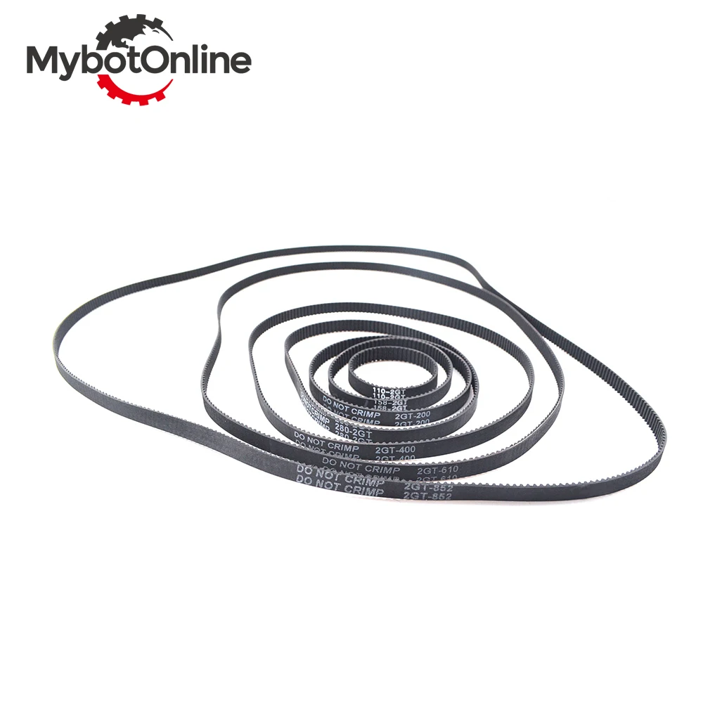

GT2 Closed Loop Timing Belt Rubber Width 6mm 2GT Synchronous Belts 110 158 200 280 400 610 852mm Synchronous Belts Parts