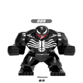 

Super Heroes Single Sale 7cm Big Size Figures Venom Anti-Venom Wolverine Batman Building Blocks Bricks Children Gift Toys XH 888
