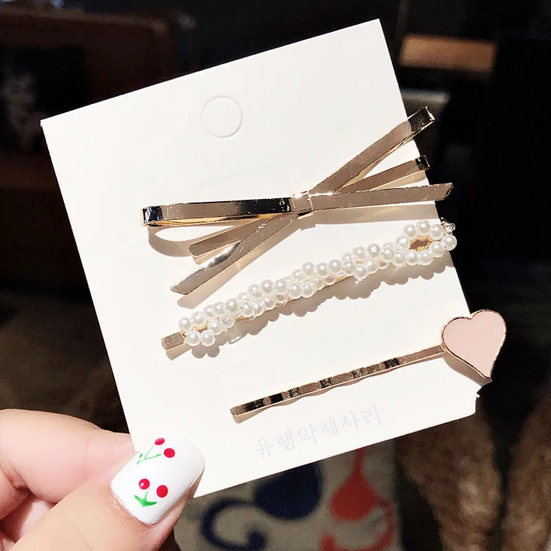 23 Ins/1 комплект, модные элегантные жемчужные шпильки геометрической формы для женщин и девочек, повязка на голову, милые заколки для волос, заколки, женские аксессуары для волос - Цвет: 23