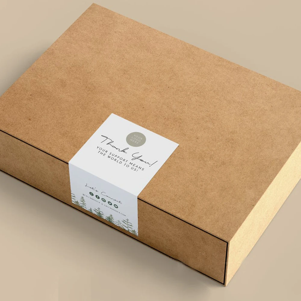 ModernMinimalistPackagingLabelCoustomBoxSealStickerPrintablePackagingStickerDesign