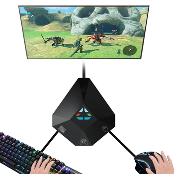 

Black Gaming Keyboard Mouse Converter Adapter for N-Switch/PS3/PS4/Xbox One/Xbox 360
