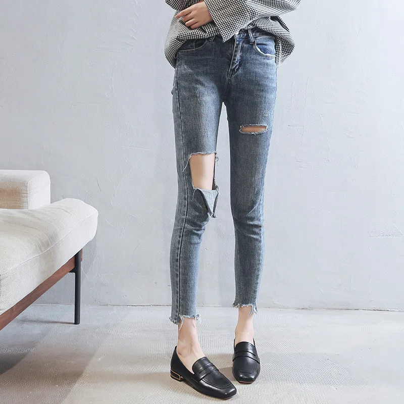 

Red Man Loafers Women's 2019 Summer Slip-on British-Style Small Leather Shoes Sub-Students Square Head Shoes Women's Chunky-Heel