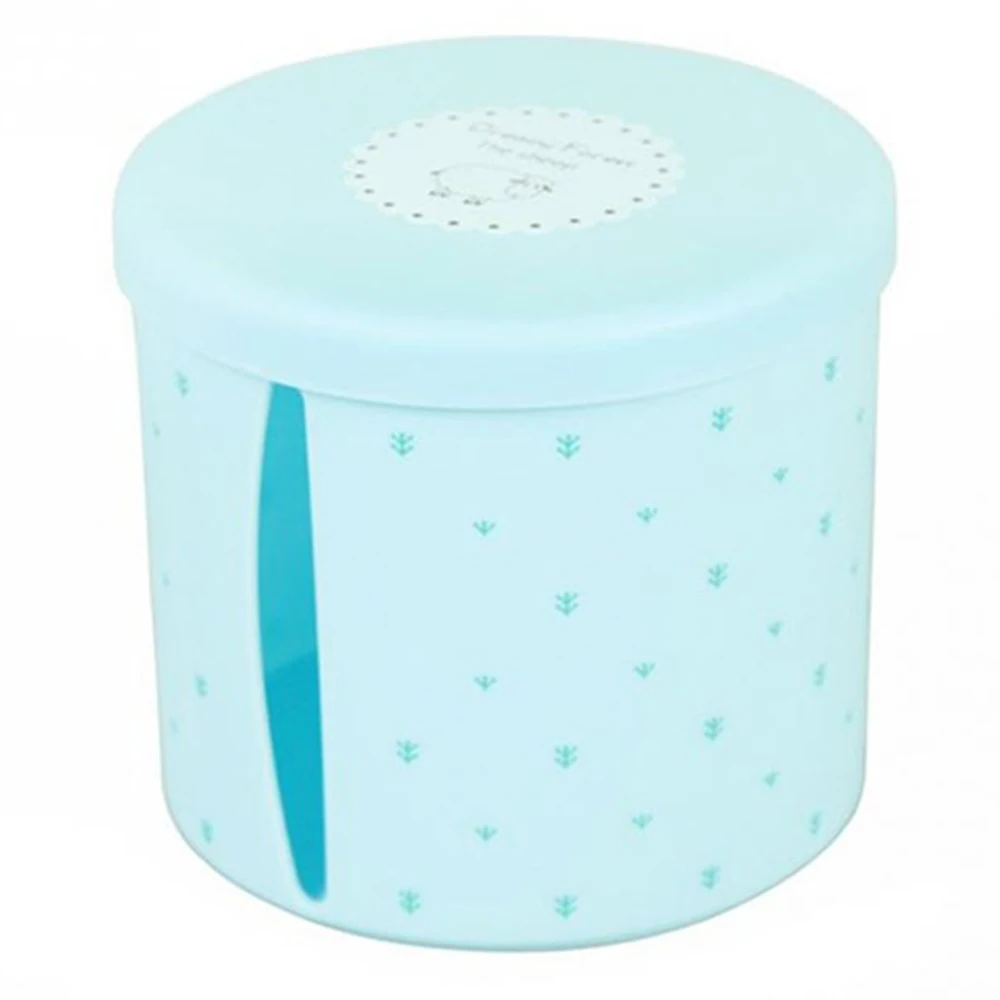 Синий Home Napkin Holder Plastic Box Container Roll Paper Tissue Storage Case Wipes Dust Cover Roll Paper Towel Canister Dispenser - Цвет: Синий