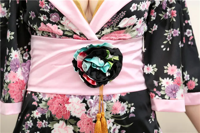 Кимоно в японском стиле женское платье юката Традиционная японская одежда японское кимоно платье азиатское Клубное платье кимоно