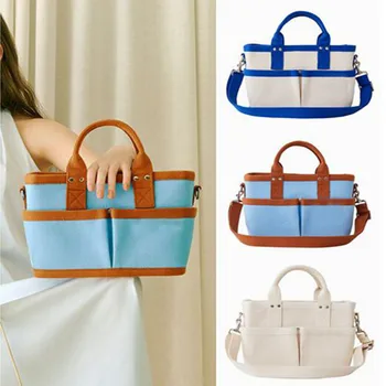 

2020 New Design Multi-functional Canvas Shoulder Messenger Bag Multi-pocket Handbag Mini Wild Women Purse and Handbags Louis Bag