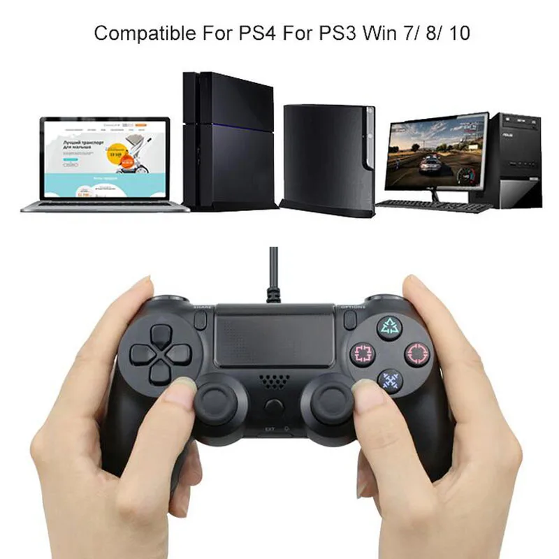 WUIYBN проводной геймпад PS4 контроллер Джойстик для SONY Dualshock playstation 4 игровой автомат консоль ПК паровой