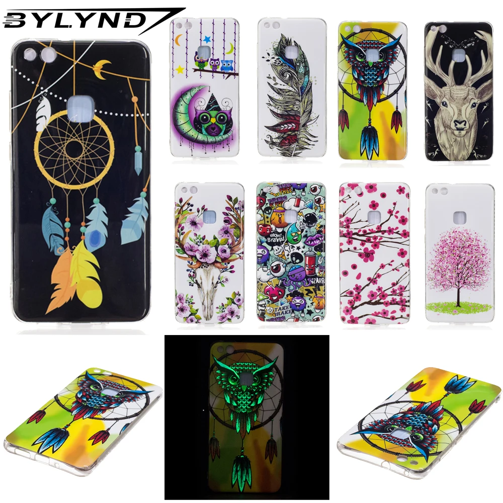 

Trendy Glowing Skin Coque Bumper Case for huawei p10 lite p10lite Soft Tpu Phone shell on for huawei Nova youth cover capa Funda