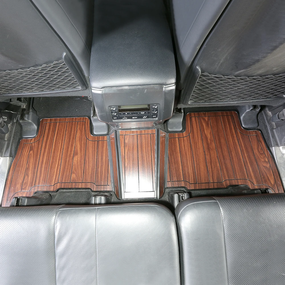 Для Toyota Land Cruiser Prado J150 2010 2011 2012 2013 авто задний фон с изображением деревянного пола коврики Деревянный колодки ковры
